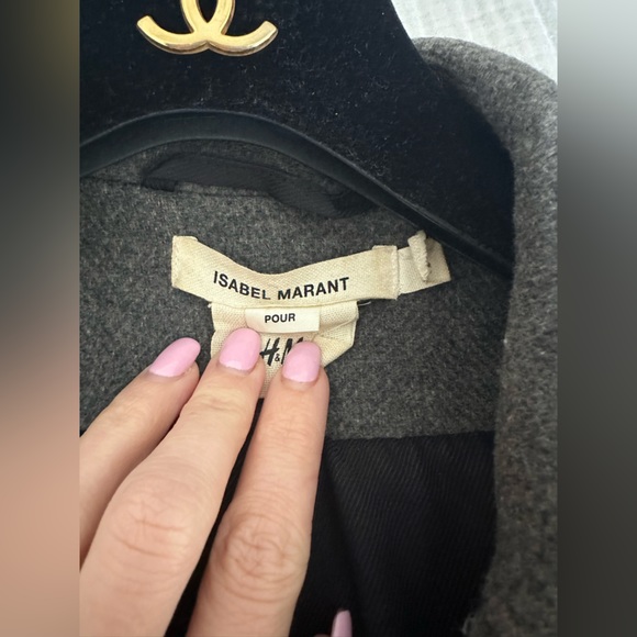 ISABEL MARANT Pour H&M Tailored Grey Coat Size 4 - Picture 7 of 7